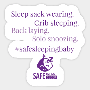 Safe Sleeping Baby Sticker